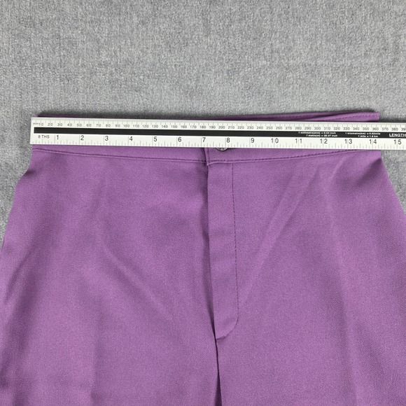 Vintage Levis Sta-Prest Purple High Waisted Wide Leg Trousers Size 14 Womens - Picture 6 of 12